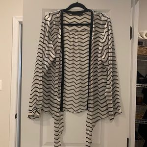 The Limited chevron sheer top